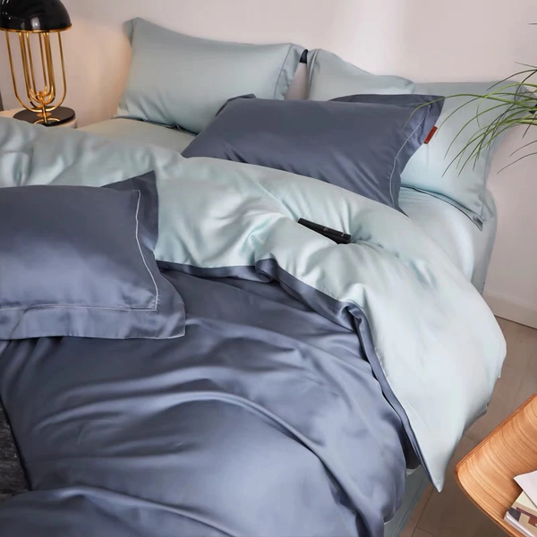 Cocoa Lyocell Double-Sided Bedding Set