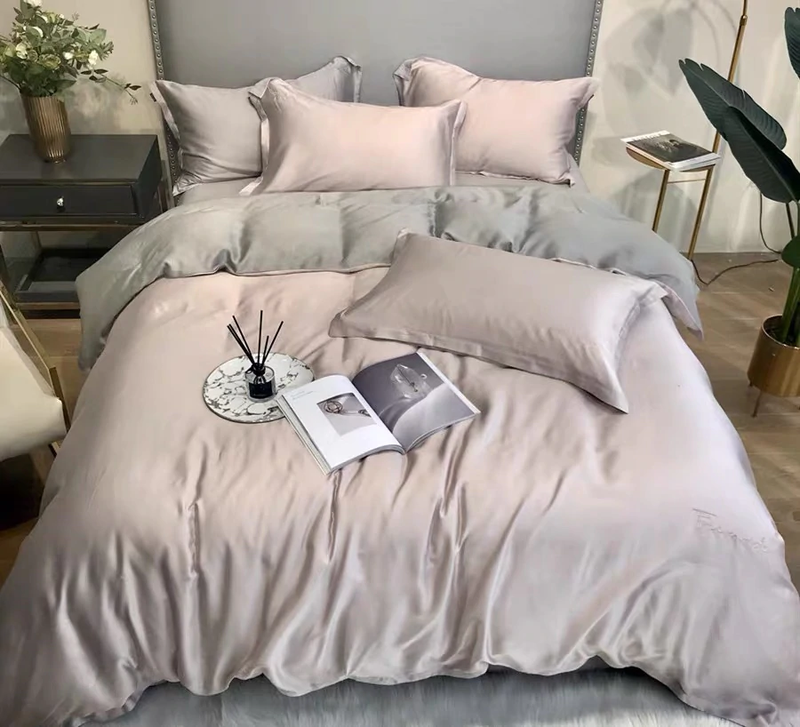 Cocoa Lyocell Double-Sided Bedding Set