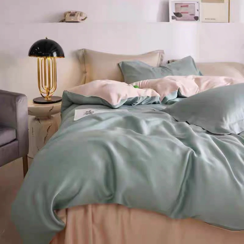 Cocoa Lyocell Double-Sided Bedding Set