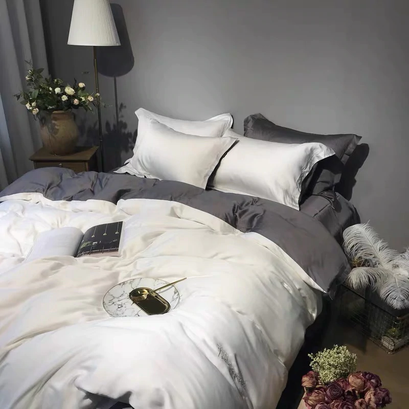 Cocoa Lyocell Double-Sided Bedding Set